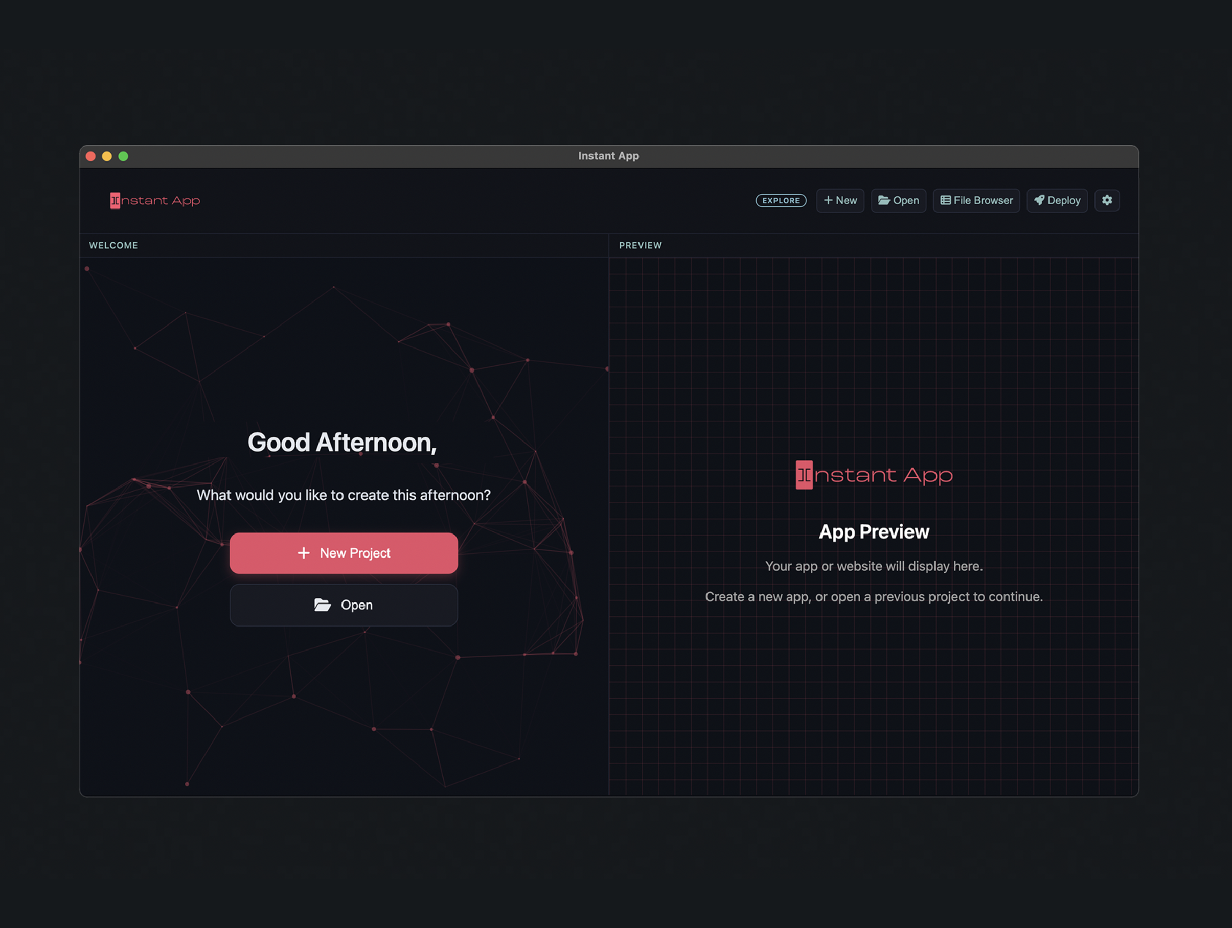 Instant App – Builder Preview